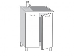 2.60.2мн Шкаф-стол на 600мм под накладную мойку с 2-мя дверцами в Чердыни - cherdyn.магазин96.com | фото