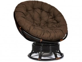 Кресло-качалка Papasan w 23/01 B с подушкой Antique brown, ткань Коричневый в Чердыни - cherdyn.магазин96.com | фото