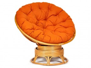 Кресло-качалка Papasan w 23/01 B с подушкой Honey, ткань Оранжевый в Чердыни - cherdyn.магазин96.com | фото