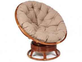 Кресло-качалка Papasan w 23/01 B с подушкой Pecan, экошерсть Коричневый в Чердыни - cherdyn.магазин96.com | фото