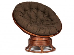 Кресло-качалка Papasan w 23/01 B с подушкой Pecan, ткань Коричневый в Чердыни - cherdyn.магазин96.com | фото