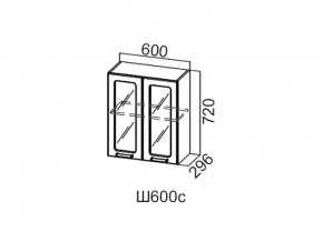 Ш600с/720 Шкаф навесной 600/720 (со стеклом) в Чердыни - cherdyn.магазин96.com | фото